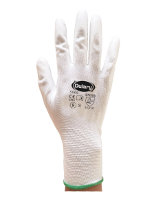 Gant blanc PU