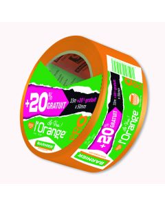 Adhésif orange PVC + 20% gratuit